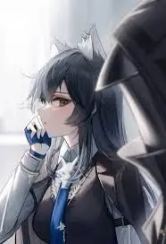 An anime Wollo character with wolf ears